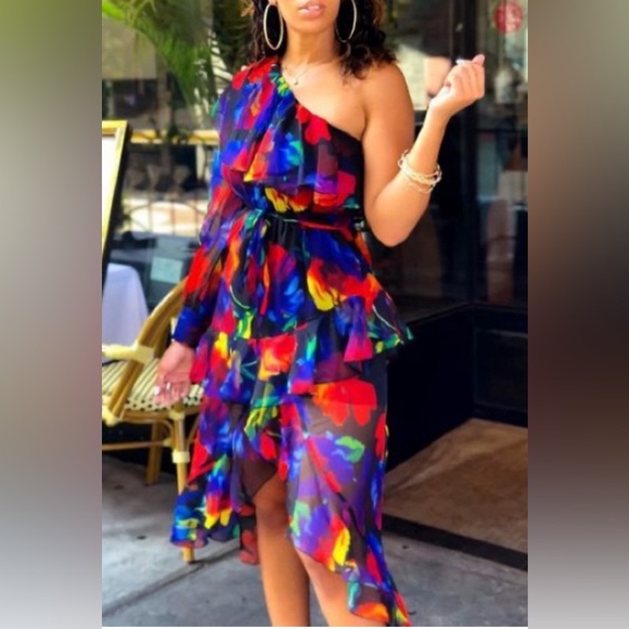 L’atiste Women’s vibrant multi-color party dress size Large - Picture 11 of 11